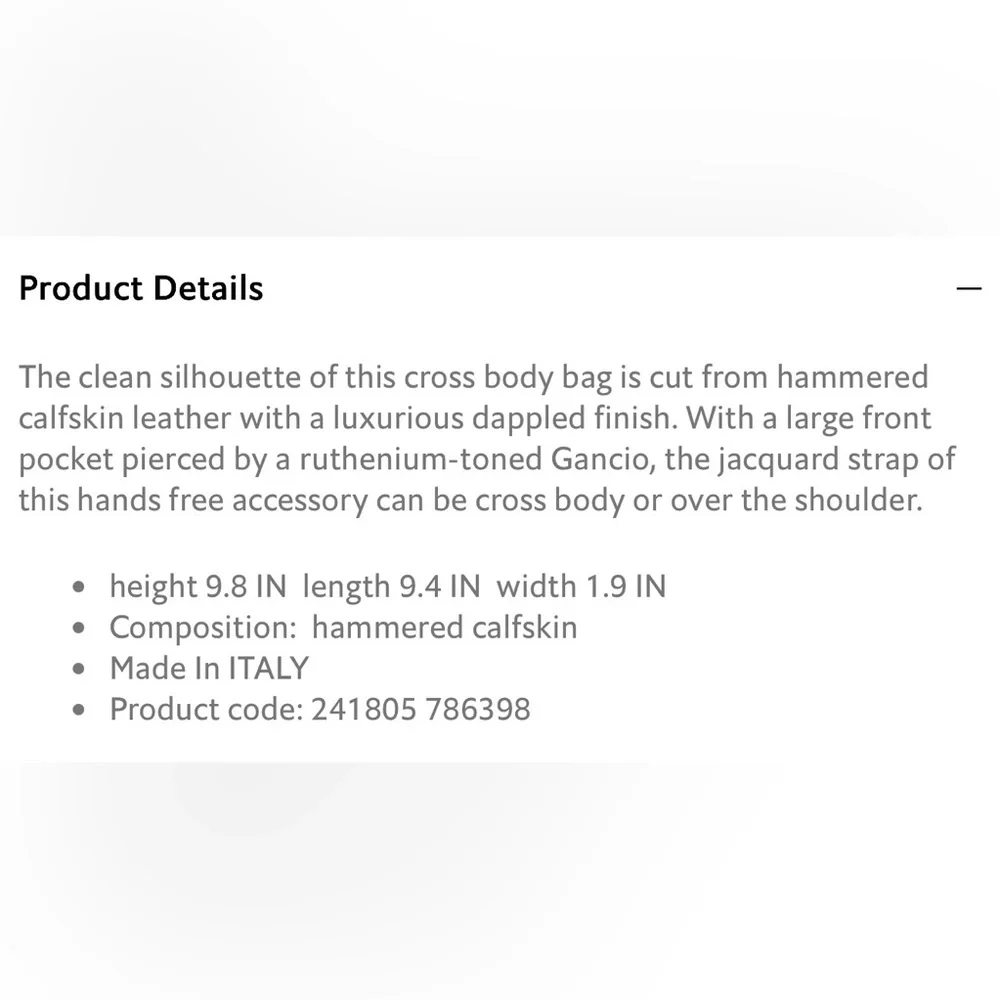 BNNW Salvatore Ferragamo Gancini Black Messenger Bag